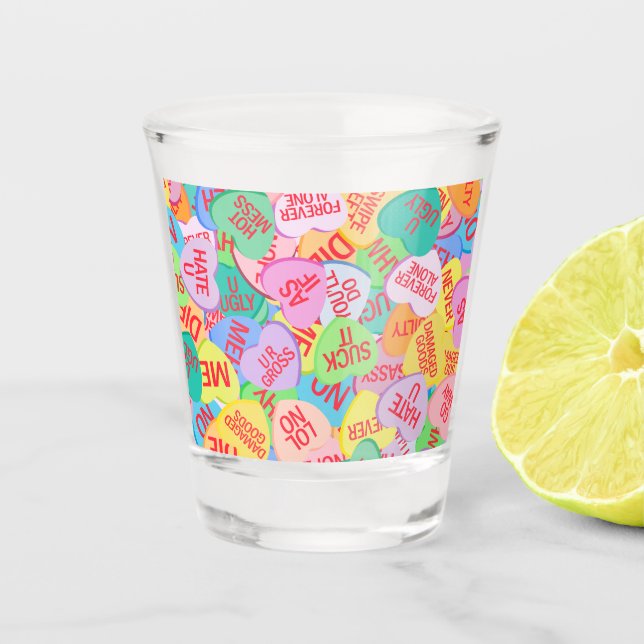 Vaso De Chupito Candy Hearts V. 2.0 (Anverso)