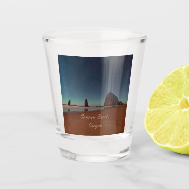 Vaso De Chupito Cannon Beach Oregon Haystack Rock (Anverso)