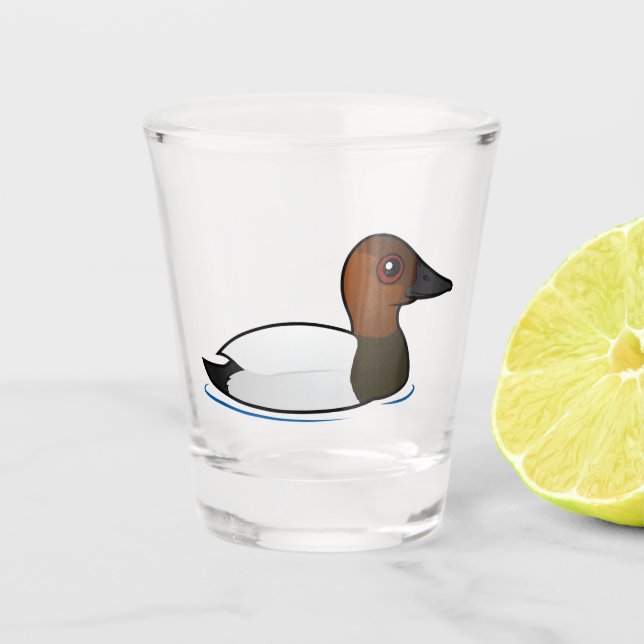 Vaso De Chupito Canvasback Birdorable (Anverso)