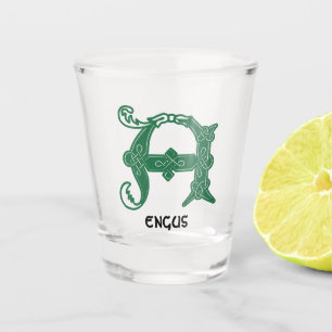 Vaso De Chupito Capital decorativa A del nudo celta del siglo XVI