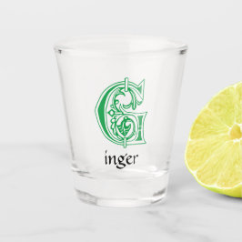 Vaso De Chupito Capital decorativa Botánica Medieval G