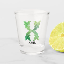 Vaso De Chupito Capital Decorativo X De Knot Celta Del Siglo Xvi