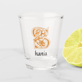 Vaso De Chupito Capital medieval decorativa botánica S