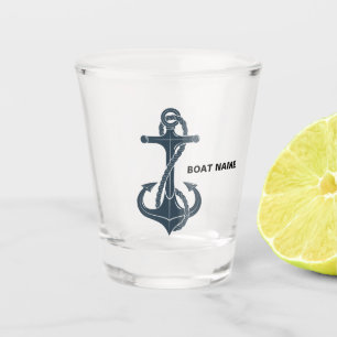 Vaso De Chupito Capitán Azul de la Marina de Anclaje Náutico Añadi