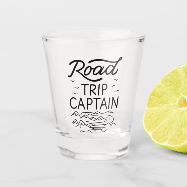 Vaso De Chupito Capitán de viaje (Anverso)