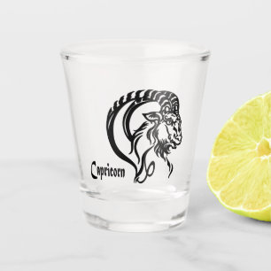 Vaso De Chupito Capricornio Goma de mar Goma Zodiac Glass
