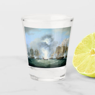 Vaso De Chupito Captura de barcos del tesoro españoles 1804