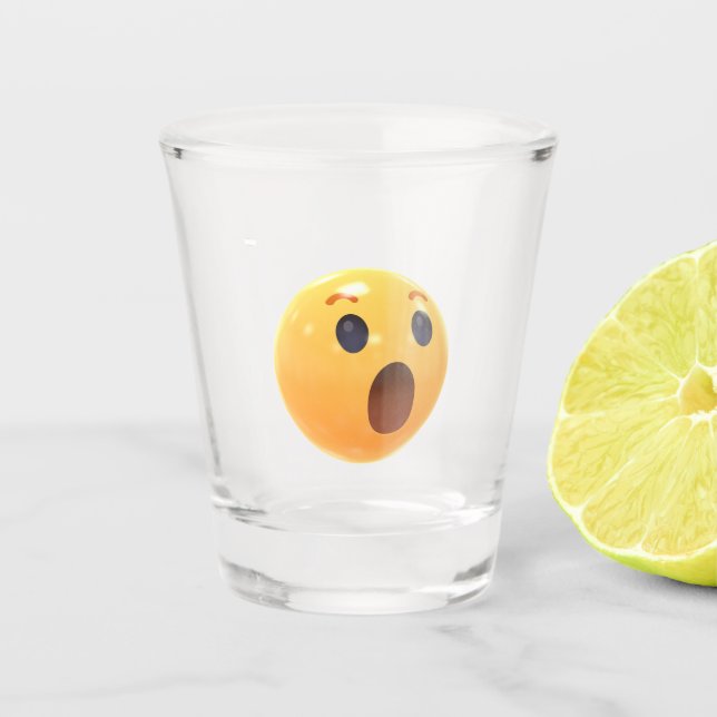 Vaso De Chupito Cara de Emoji Riéndose Divertida (Anverso)