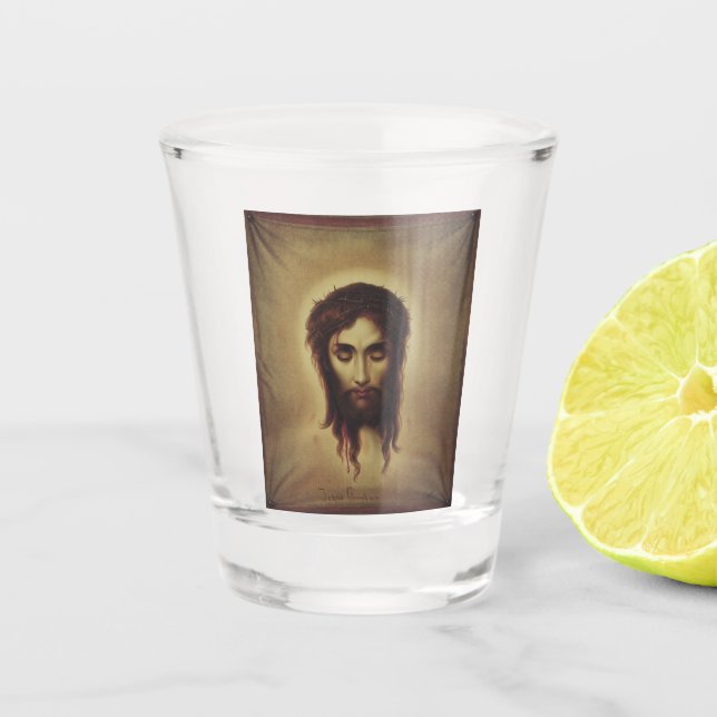 Vaso De Chupito Cara sagrada de Jesucristo (Anverso)
