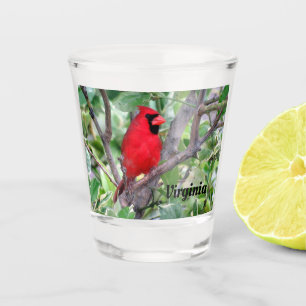 Vaso De Chupito Cardenal Norte - Cristal de disparo de aves del es
