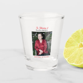 Vaso De Chupito Cardinal Poem Memorial Keepsake 