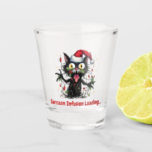 Vaso De Chupito Carga de infusión de sarcasmo... (Anverso)