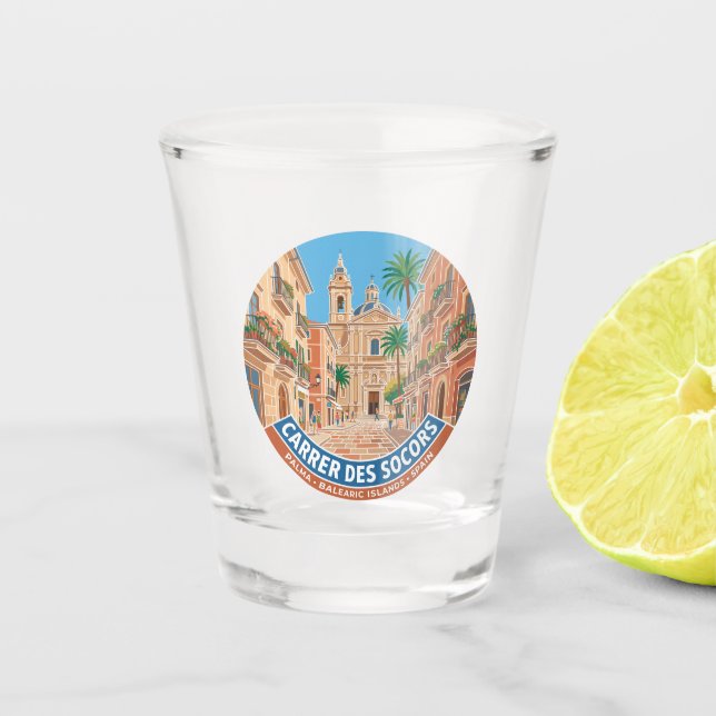 Vaso De Chupito Carrer des Socors España (Anverso)