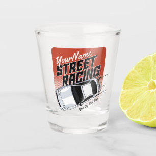 Vaso De Chupito Carreras de calle personalizadas de coches de carr