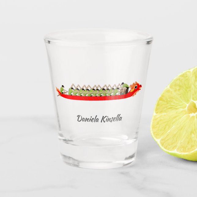Vaso De Chupito Carreras del barco Dragon (Anverso)