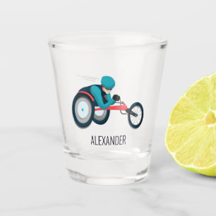 Vaso De Chupito Carreras en silla de ruedas