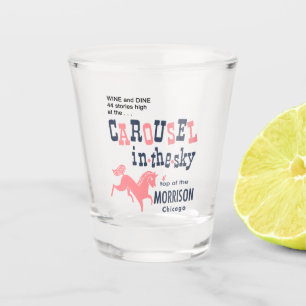 Vaso De Chupito Carrusel en el cielo. Top of the Morrison, Chicago