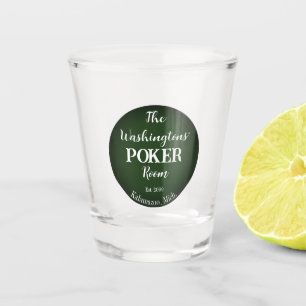 Vaso De Chupito Cartas de Jugar Clásicas Sala de Póquer Gafas de T