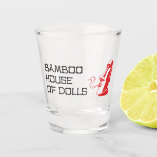 Vaso De Chupito Casa de Bambú de muñecas quemadas