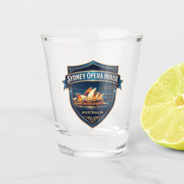 Vaso De Chupito Casa de la Ópera de Sídney Australia (Anverso)