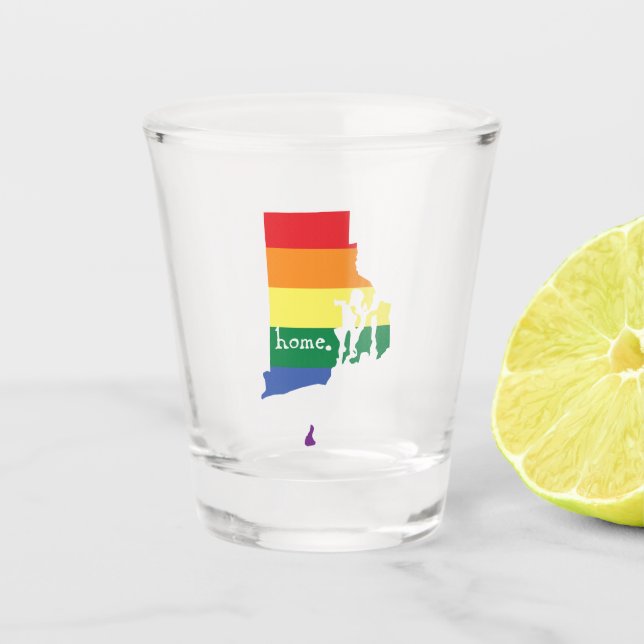 Vaso De Chupito Casa del Orgullo Gay| Isla Rhode (Anverso)