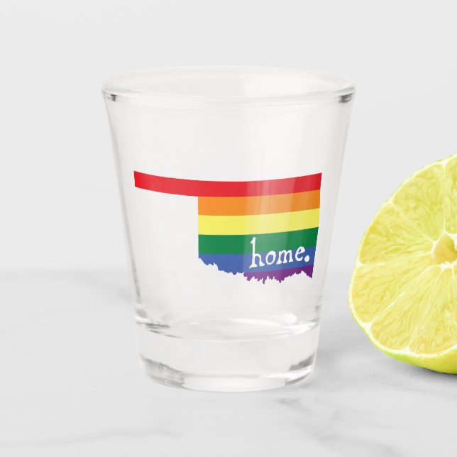 Vaso De Chupito Casa del Orgullo Gay| Oklahoma (Anverso)