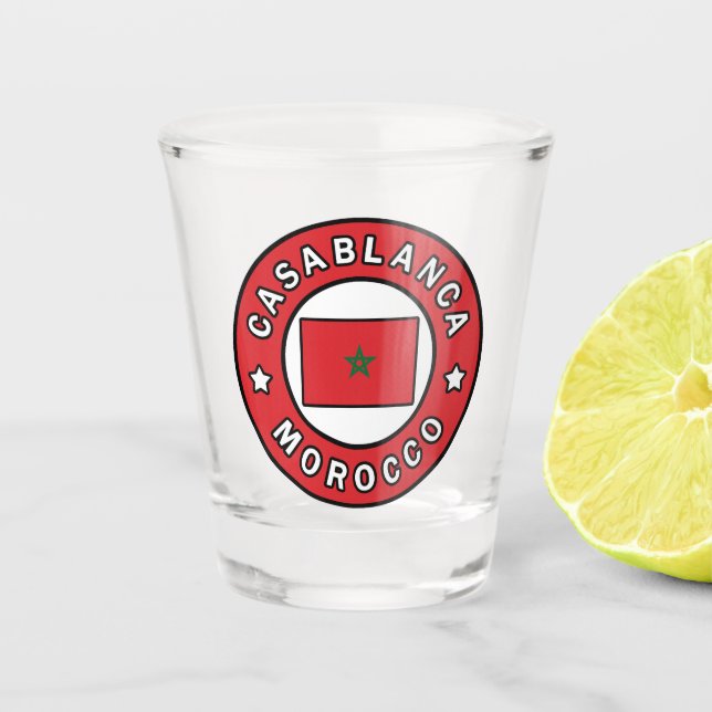 Vaso De Chupito Casablanca Marruecos (Anverso)