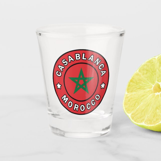 Vaso De Chupito Casablanca Marruecos (Anverso)
