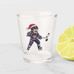 Vaso De Chupito Cascanueces Hockey Atleta Deportes de Invierno Nav