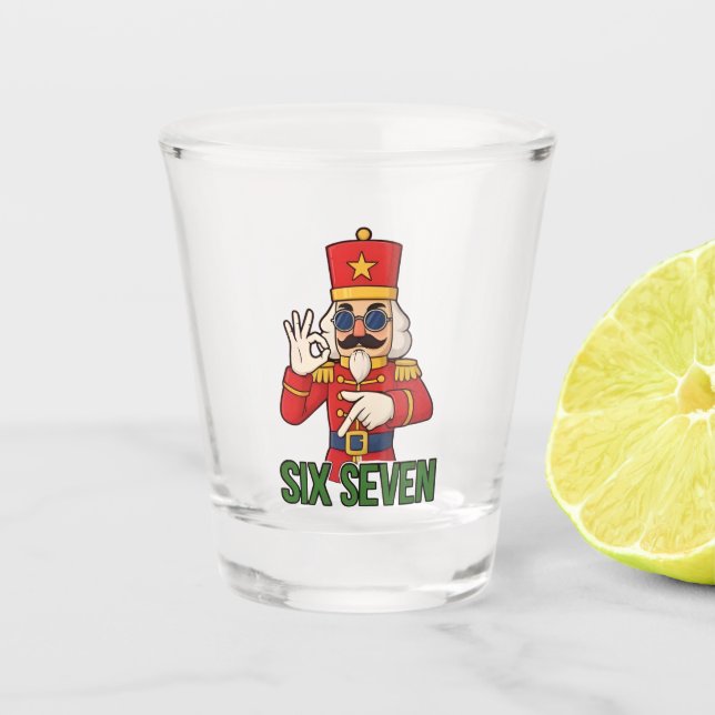 Vaso De Chupito Cascanueces Navidad Seis Siete 6 7 Navidad  (Anverso)