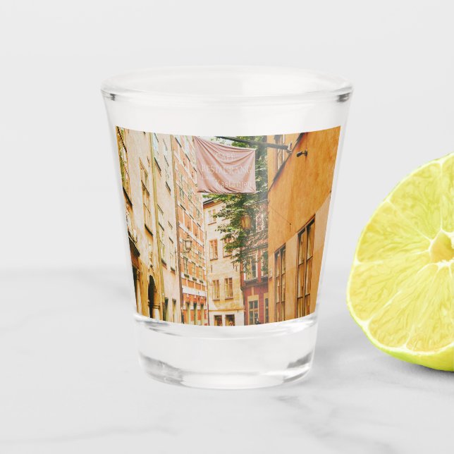 Vaso De Chupito Casco antiguo histórico, Gamla Stan, Estocolmo, Su (Anverso)