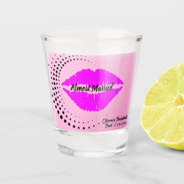 Vaso De Chupito "Casi casados" Beso de pasión morada