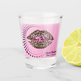 Vaso De Chupito "Casi casados" Besos de gata labios de leopardo