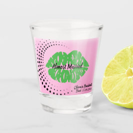 Vaso De Chupito "Casi casados"  con envidia Labios ardientes