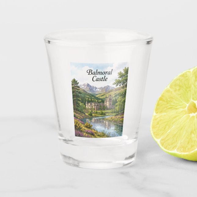 Vaso De Chupito Castillo de Balmoral Escocia (Anverso)