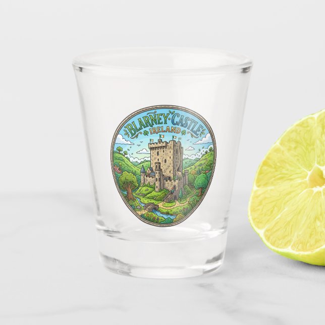 Vaso De Chupito Castillo de Blarney Irlanda (Anverso)