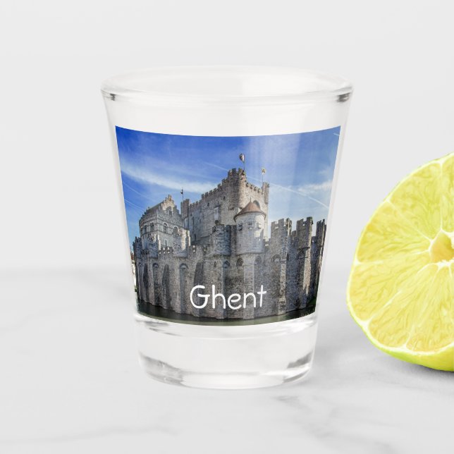 Vaso De Chupito Castillo de los Condes de Gante (Anverso)