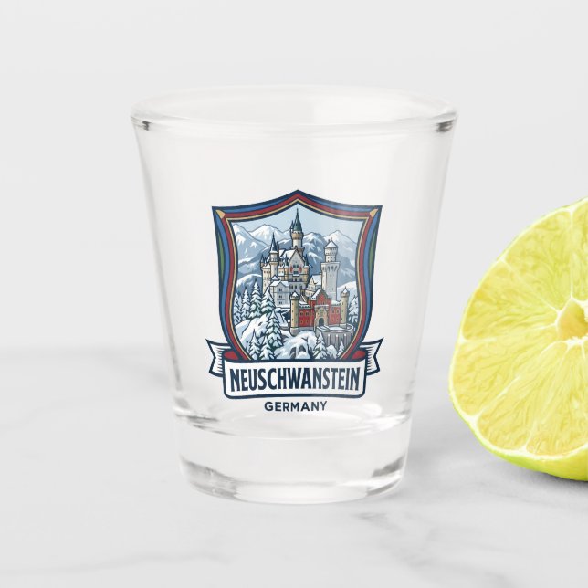 Vaso De Chupito Castillo de Neuschwanstein Alemania (Anverso)