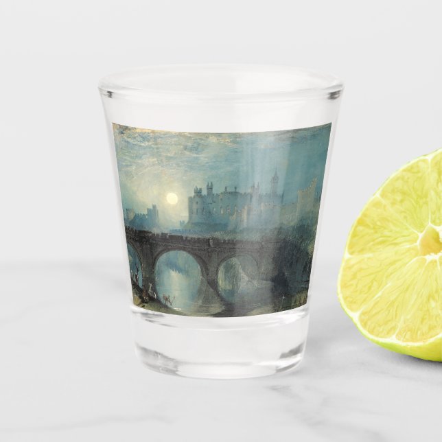 Vaso De Chupito Castillo de William Turner Alnwick (Anverso)