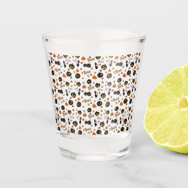 Vaso De Chupito Cat Boo Halloween (Anverso)