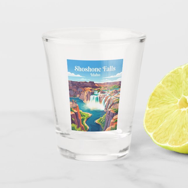 Vaso De Chupito Cataratas Shoshone Idaho (Anverso)