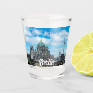 Vaso De Chupito Catedral de Berlín y torre de televisión en Berlín