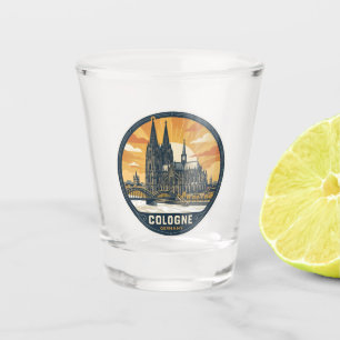 Vaso De Chupito Catedral de Colonia Antigua Alemania