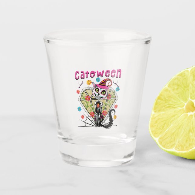 Vaso De Chupito Catoween Halloween (Anverso)