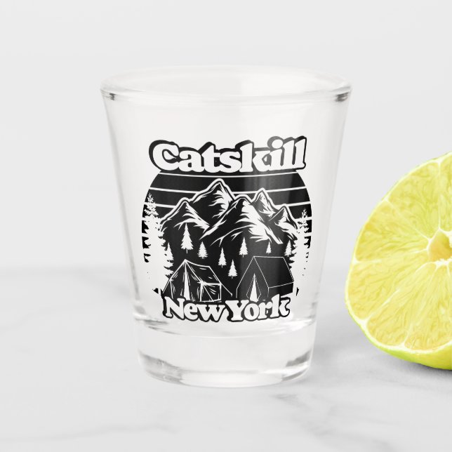 Vaso De Chupito Catskill Nueva York (Anverso)