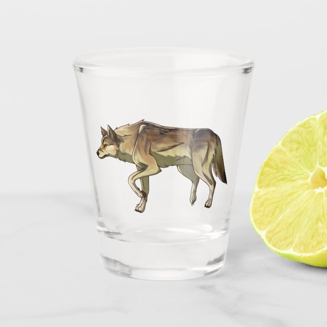 Vaso De Chupito Caza al amanecer (Anverso)