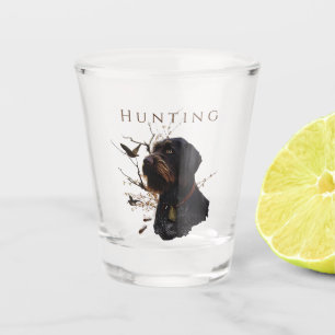 Vaso De Chupito Caza de Woodcock con puntero de hilo alámbrico ale