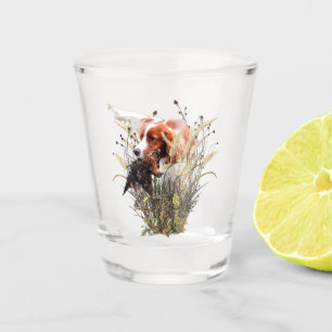 Vaso De Chupito Caza de Woodcock con vidrio caliente de España de
