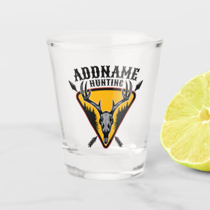 Vaso De Chupito Cazador de alces ADD NOMBRE Cráneo de alce con gra