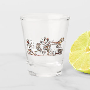 Vaso De Chupito Cazadores de leones Vidrio